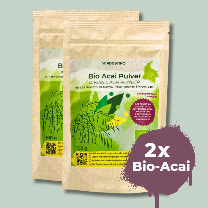 2x Bio-Acai-Pulver